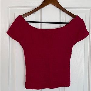 American Rag Pink Stretch Crop Top